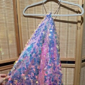 Sequin ERAS TOUR Lover halter dress
